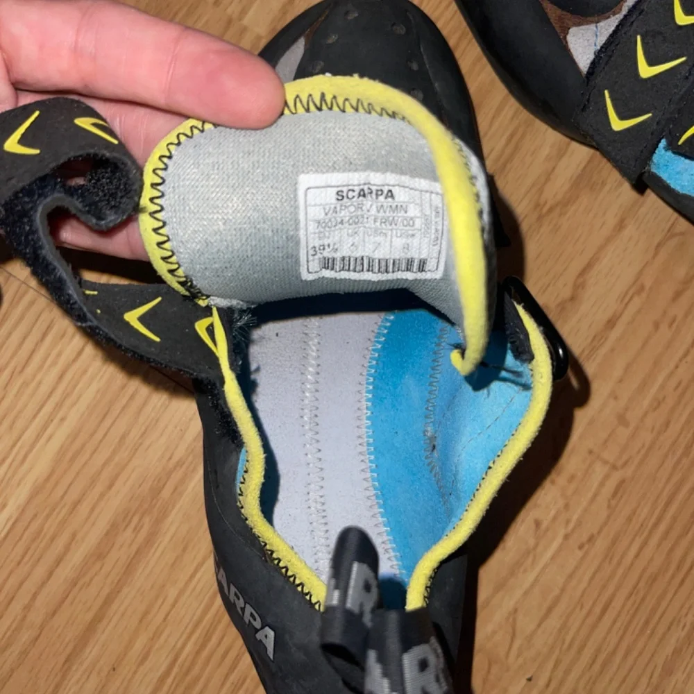 Scarpa Vapor Unisex Velcro Climbing Shoes Men’s Size 7 Women’s Size 8 - Picture 7 of 7